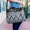 Myra Brown Chevron Aztec Weekender Bag