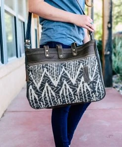 Myra Brown Chevron Aztec Weekender Bag