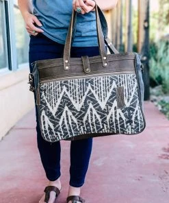 Myra Brown Chevron Aztec Weekender Bag