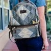 Myra Brown Pastel Aztec Print Backpack Handbags & Wallets