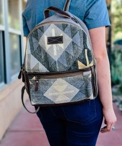 Myra Brown Pastel Aztec Print Backpack Handbags & Wallets