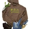 The Cinchy Cowgirl Brown What The Fucculent Hoodie Clothing