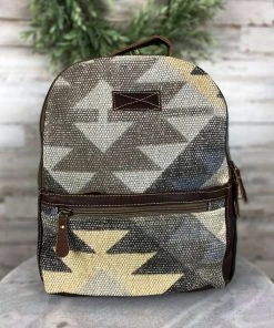 Myra Brown Pastel Aztec Print Backpack Handbags & Wallets