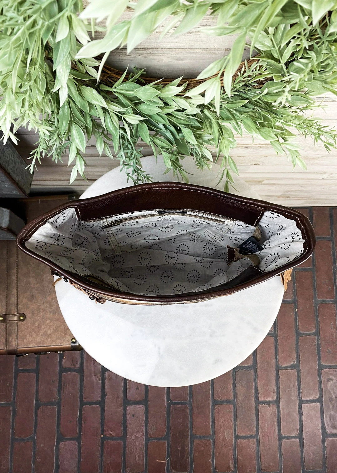 Myra Coffee Floral Tooled Fringe Crossbody Handbag – Stylish & Functional 8 Myra Handbags & Wallets Coffee Floral Tooled Fringe Handbag