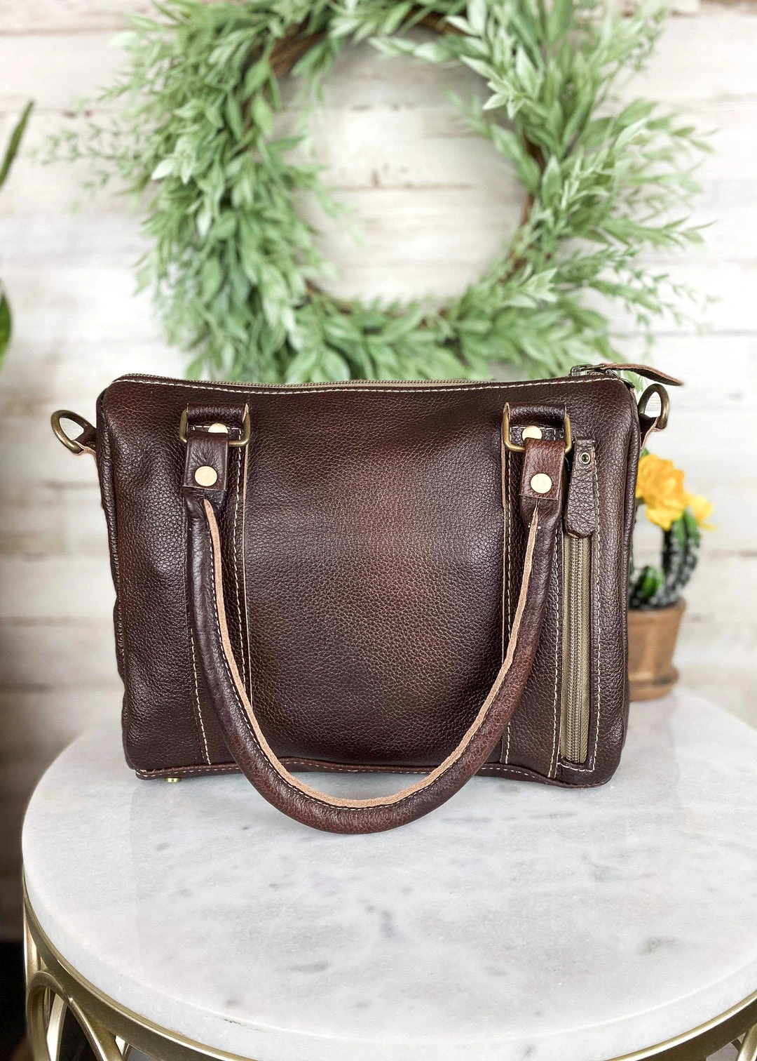 Myra Aztec Rays Concealed Carry Small Tote Handbag for Women - Stylish & Functional 8 Myra Concealed Carry Aztec Rays Small Tote Handbag Handbags & Wallets