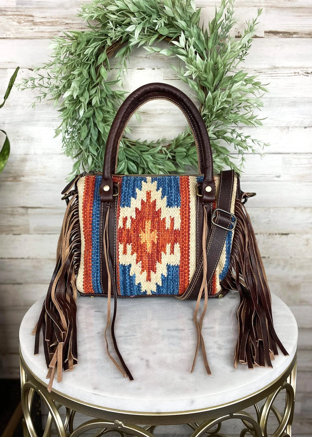 Myra Aztec Rays Concealed Carry Small Tote Handbag for Women - Stylish & Functional 4 Myra Concealed Carry Aztec Rays Small Tote Handbag Handbags & Wallets