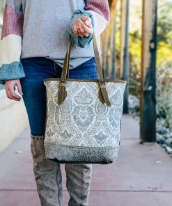 Myra Concealed Carry Vintage Cowhide Tote Handbag