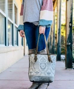 Myra Concealed Carry Vintage Cowhide Tote Handbag