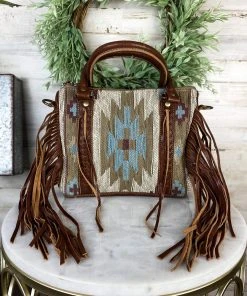 Myra Concealed Carry Vintage Ray Southwestern Small Tote Handbag