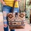 Myra Handbags & Wallets Western Aztec Concho Concealed Carry Crossbody Handbag