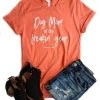 The Cinchy Cowgirl Clothing Coral Dog Mom Of The Freakin' Year Graphic Tee