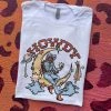 Thelattimoreclaim Featured Graphic Tees White Cosmic Howdy Cowgirl & Moon Tee