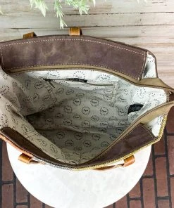 Myra Handbags & Wallets Colorful Aztec & Cowhide Handbag