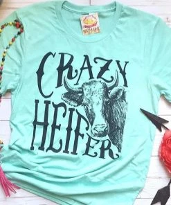 Thelattimoreclaim Mint Crazy Heifer Tee Featured Graphic Tees