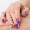 Gray & Purple Serape Nail Strips | Stylish Nail Art Accessories & Gifts by DR Accessories 2 DR Accessories, Gifts & More Gray & Purple Serape Nail Strips
