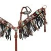 Shiloh Cut Out Arrow Fringe Headstall Set