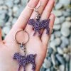 The Cinchy Cowgirl Dark Purple Goat Mini (set Of 2) Keychain Accessories, Gifts & More