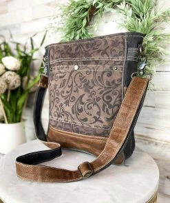 Myra Handbags & Wallets Dark Vintage Floral Handbag