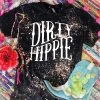 Thelattimoreclaim Dirty Hippie Bleached Black Tee - Featured Graphic Tees for Men & Women 1 Thelattimoreclaim Dirty Hippie Bleached Black Tee