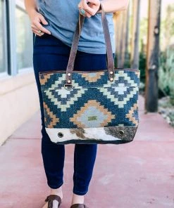 Myra Geometrical Aztec Tote Handbag Handbags & Wallets