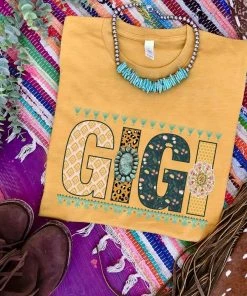 Thelattimoreclaim Mustard Gigi Tee Featured Graphic Tees