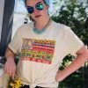 Thelattimoreclaim Hippie Peach Sign Short Sleeve Tee Featured Graphic Tees