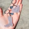 Cinchy Cowgirl Holographic Silver Boot & Heart Resin Keychain Set (2-Pack) 1 The Cinchy Cowgirl Holographic Silver Boot & Heart (set Of 2) Keychain Resin Keychains