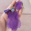 The Cinchy Cowgirl Lavender Owl (Set Of 2) Keychain