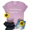 Cinchy Cowgirl Lilac 'It's Always A Good Day' Graphic Tee - Soft Short Sleeve Top for Women 2 The Cinchy Cowgirl Lilac It's Always A Good Day Short Sleeve Graphic Tee Clothing