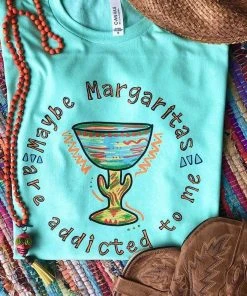 Thelattimoreclaim Featured Graphic Tees Mint Maybe Margaritas Short Sleeve Tee