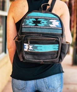 American Darling Stockton Blue Aztec Backpack Handbags & Wallets