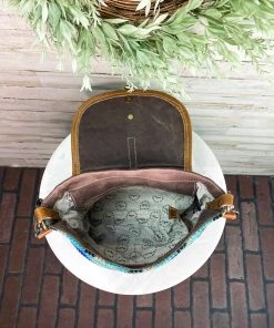 Myra Multi Color Aztec Cowhide Messenger Handbag Handbags & Wallets