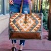 Myra Multi-Colored Rug Weekender Handbag