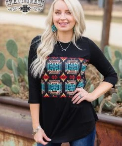 Crazy Train Aztec Trends Top