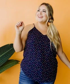 Ave Shops Clothing Navy Star Tank