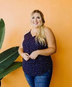 Ave Shops Clothing Navy Star Tank