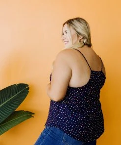 Ave Shops Clothing Navy Star Tank