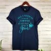 The Cinchy Cowgirl CLEARANCE GRAPHICS CLOSEOUT- Navy Coffee & Jesus Graphic Tee