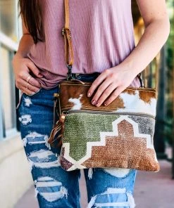 Myra Pastel Hair-On Cowhide Crossbody Handbag Handbags & Wallets