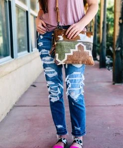 Myra Pastel Hair-On Cowhide Crossbody Handbag Handbags & Wallets