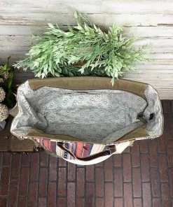 Myra Pastel Hues Aztec Weekender Bag Weekender Bags