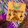 Thelattimoreclaim Mustard Pearl Snap Tee Featured Graphic Tees