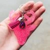 The Cinchy Cowgirl Pink Deer Keychain