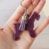 The Cinchy Cowgirl Accessories, Gifts & More Purple Schnauzer Keychain