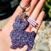 The Cinchy Cowgirl Purple Yorkie Keychain