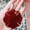 Cinchy Cowgirl Red Firefighter Fearless Resin Keychain - Unique Accessory & Gift 1 The Cinchy Cowgirl Red Firefighter Fearless Keychain Resin Keychains