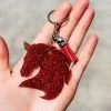 The Cinchy Cowgirl Red Horse Keychain Resin Keychains