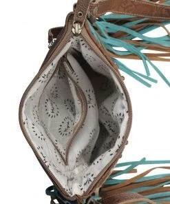 Myra Leopard & Fringe Crossbody Handbag Handbags & Wallets