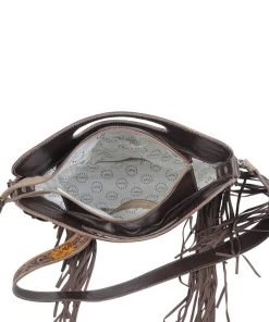 Myra Black Cowhide & Sunflower Handbag – MEGA SALE | Stylish & Durable Women's Bag -The Cinchy Cowgirl Store s 4681 6 1080x