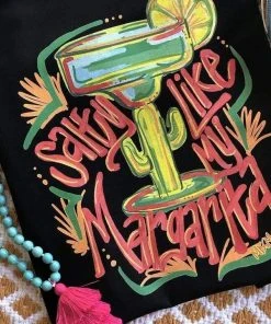 Thelattimoreclaim Black Salty Like My Margarita Tee Featured Graphic Tees